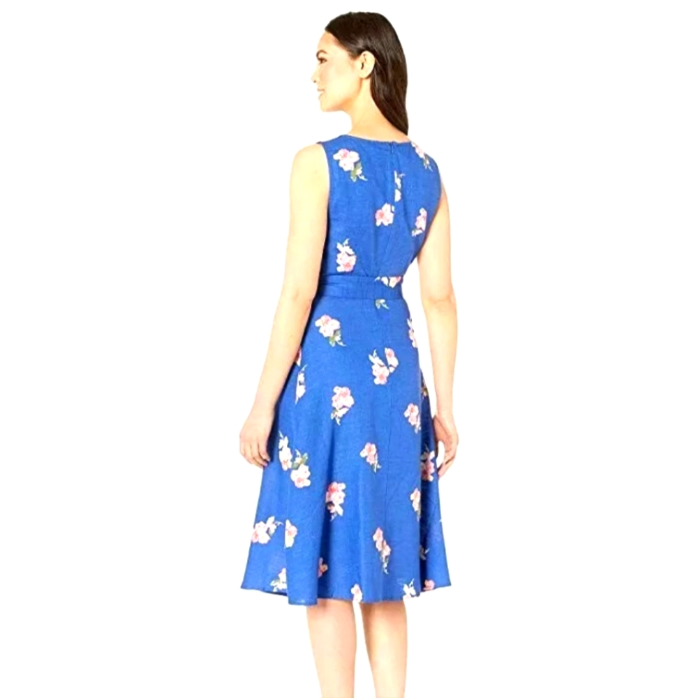 Joules Fiona Dress Blue Possy Size 8 US NWOT.